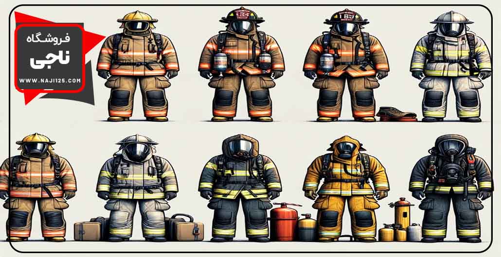 لباس های مختلف آتش نشانی