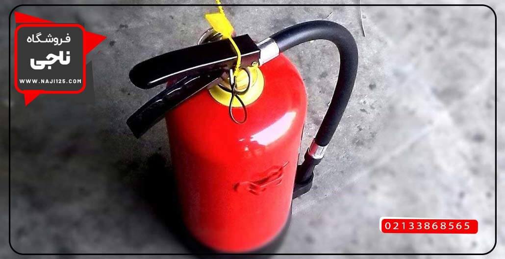 تصویر یک کپسول آتش نشانی پودری